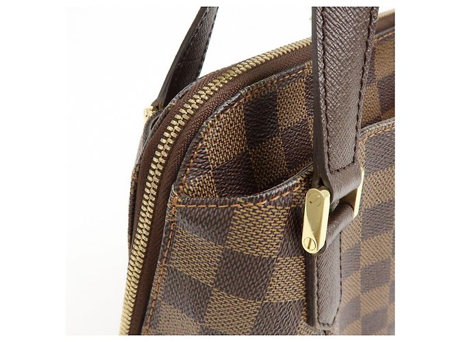 Borsa Louis Vuitton Damier Canvas Belem PM Marrone N51173 - vista 19