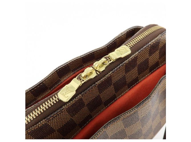 Borsa Louis Vuitton Damier Canvas Belem PM Marrone N51173 - vista 20