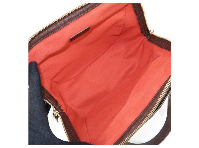 Borsa Louis Vuitton Damier Canvas Belem PM Marrone N51173 - vista 21