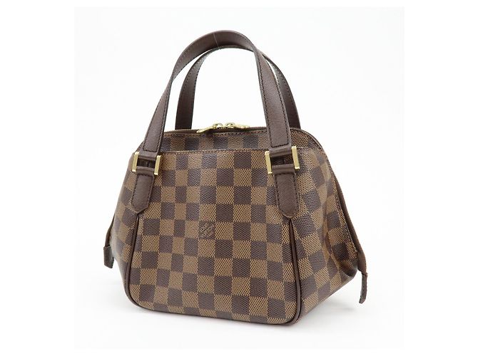 Borsa Louis Vuitton Damier Canvas Belem PM Marrone N51173 - vista 3