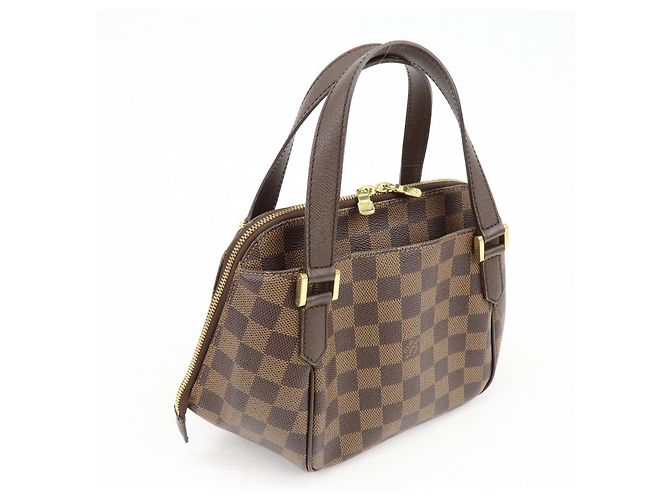 Borsa Louis Vuitton Damier Canvas Belem PM Marrone N51173 - vista 4