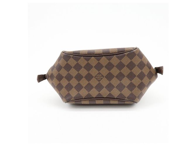 Borsa Louis Vuitton Damier Canvas Belem PM Marrone N51173 - vista 5