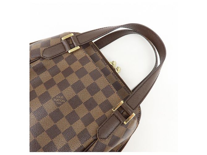 Borsa Louis Vuitton Damier Canvas Belem PM Marrone N51173 - vista 6