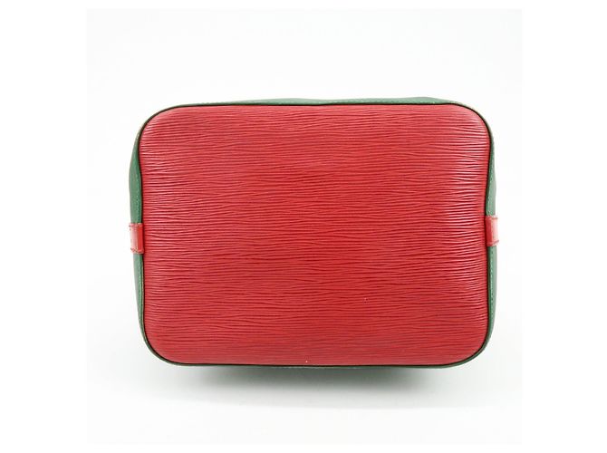 Borsa a tracolla Louis Vuitton Epi Petit Noe Green Red M44147 - vista 5