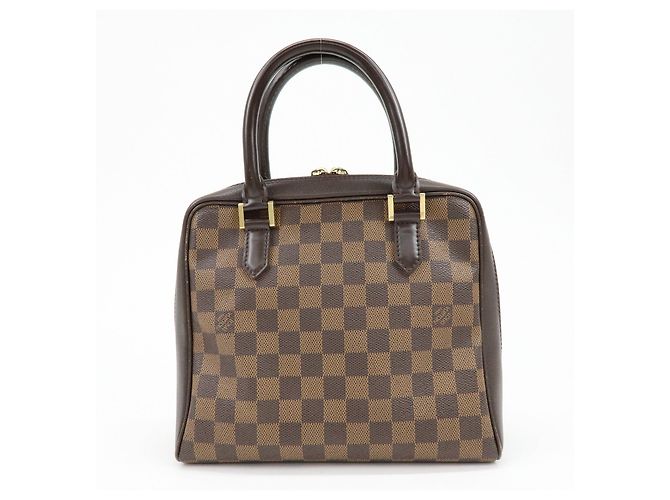 Borsa a mano Louis Vuitton Damier Canvas Leather Triana Ebene N51155 - vista 2