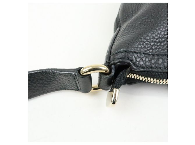 Borsa a tracolla GUCCI in pelle Interlocking G con frange Nero 295175 - vista 10