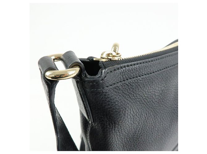 Borsa a tracolla GUCCI in pelle Interlocking G con frange Nero 295175 - vista 16