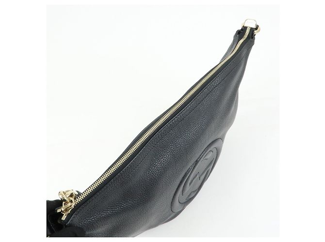 Borsa a tracolla GUCCI in pelle Interlocking G con frange Nero 295175 - vista 19