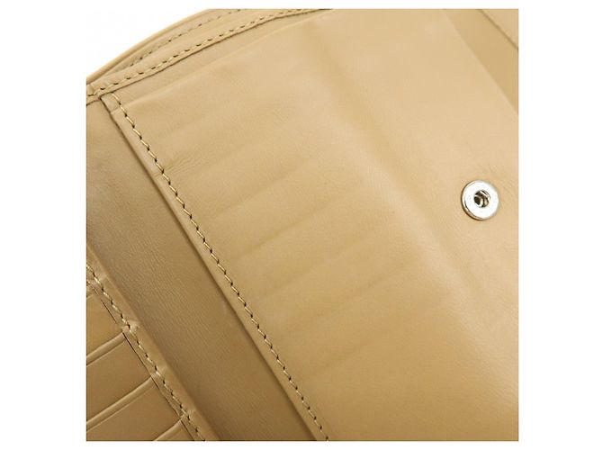 Portafoglio compatto trifold in nylon e pelle con logo PRADA Beige 1M0170 - vista 16
