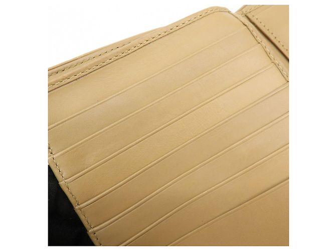Portafoglio compatto trifold in nylon e pelle con logo PRADA Beige 1M0170 - vista 17