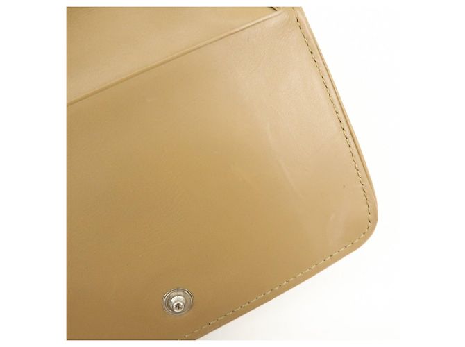 Portafoglio compatto trifold in nylon e pelle con logo PRADA Beige 1M0170 - vista 18