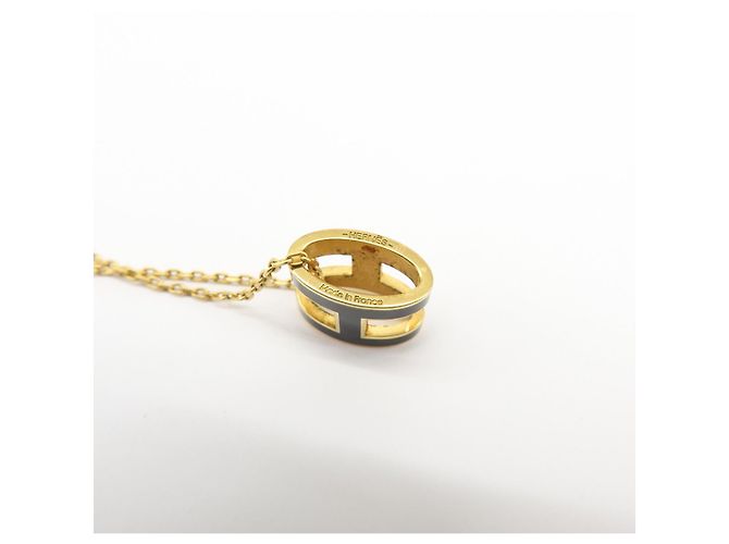 Hermès Collana in metallo Pop H HERMES Nero Oro - vista 10