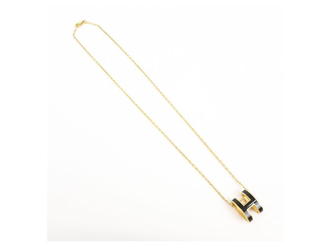 Hermès Collana in metallo Pop H HERMES Nero Oro - vista 2