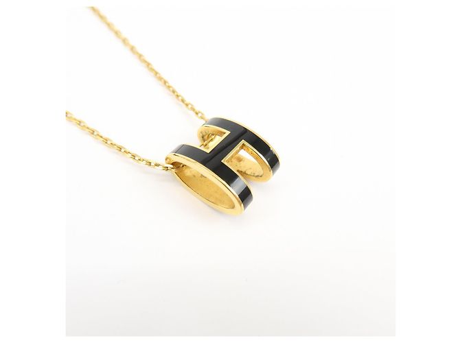 Hermès Collana in metallo Pop H HERMES Nero Oro - vista 6