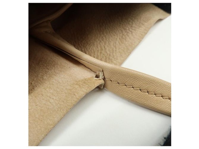 Céline CELINE Horizontal Cabas Leder Tote Bag Handtasche Beige Black - Ansicht 11