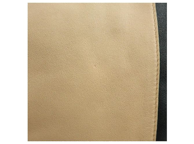 Céline CELINE Horizontal Cabas Leder Tote Bag Handtasche Beige Black - Ansicht 17