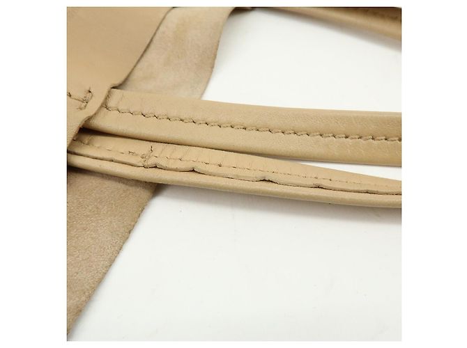 Céline CELINE Horizontal Cabas Leder Tote Bag Handtasche Beige Black - Ansicht 9