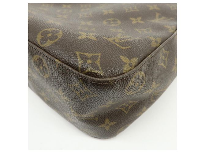 Borsa a tracolla Louis Vuitton Monogram Looping GM in pelle Marrone M51145 - vista 13