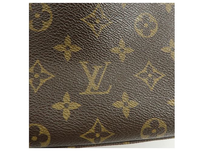 Borsa a tracolla Louis Vuitton Monogram Looping GM in pelle Marrone M51145 - vista 19