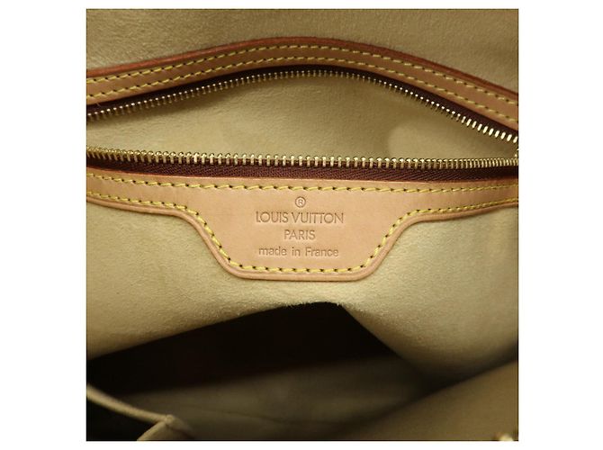 Borsa a tracolla Louis Vuitton Monogram Looping GM in pelle Marrone M51145 - vista 23