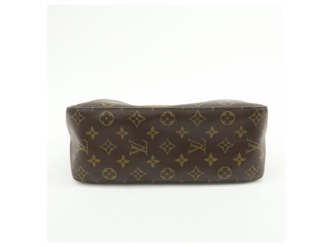 Borsa a tracolla Louis Vuitton Monogram Looping GM in pelle Marrone M51145 - vista 5