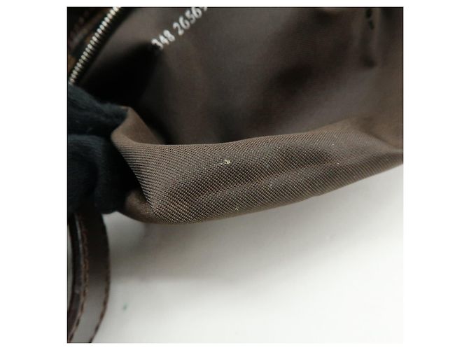 Borsa a tracolla e borsa a mano FENDI in tela Zucca e pelle Black Brown 26569 - vista 22