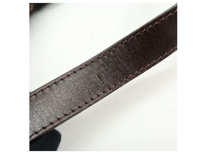Borsa a tracolla e borsa a mano FENDI in tela Zucca e pelle Black Brown 26569 - vista 7