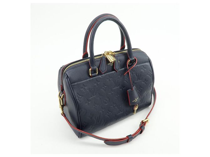 Louis Vuitton Monogram Empreinte Speedy Bandouliere 25 Borsa 2Way M43501 - vista 4