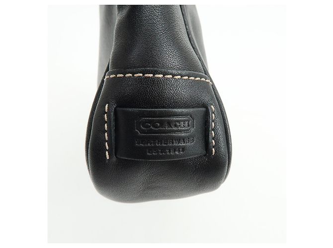 Borsa a spalla in pelle con logo COACH Borsa a mano Nera 7789 - vista 14