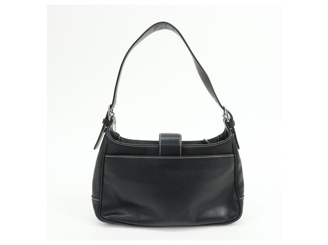Borsa a spalla in pelle con logo COACH Borsa a mano Nera 7789 - vista 2