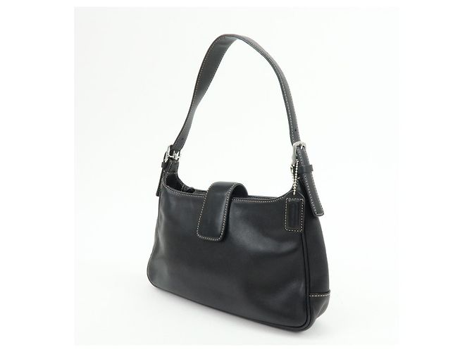 Borsa a spalla in pelle con logo COACH Borsa a mano Nera 7789 - vista 3