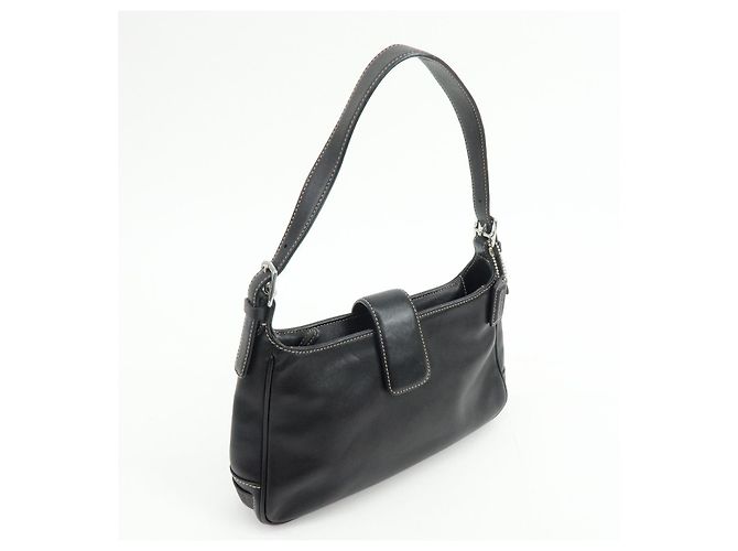 Borsa a spalla in pelle con logo COACH Borsa a mano Nera 7789 - vista 4