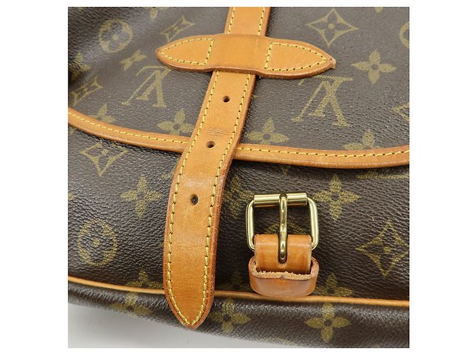 Louis Vuitton Monogram Saumur 30 Canvas Shoulder Bag Brown M42256 - vista 17