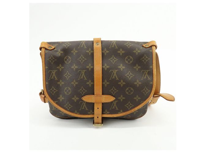 Louis Vuitton Monogram Saumur 30 Canvas Shoulder Bag Brown M42256 - vista 2