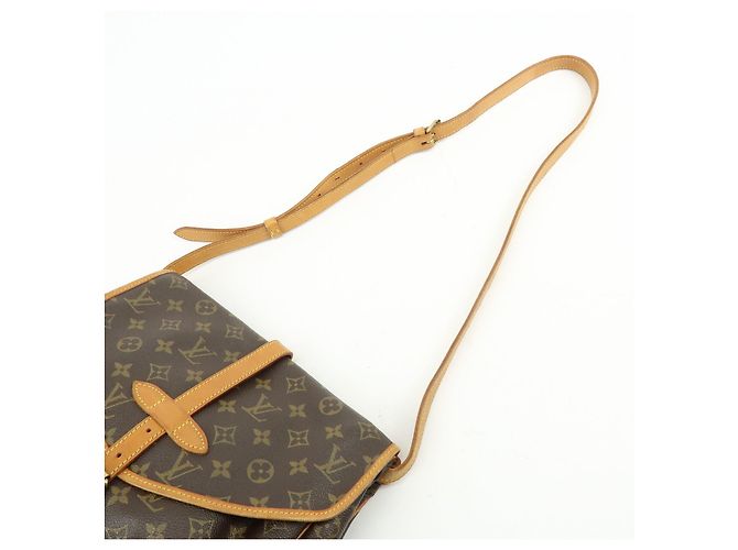 Louis Vuitton Monogram Saumur 30 Canvas Shoulder Bag Brown M42256 - vista 6