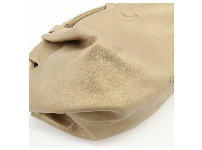 LOEWE Anagram Shopper aus Nappa Aire Leder Gold - Ansicht 12
