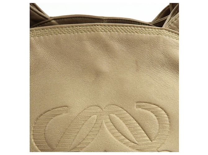 LOEWE Anagram Shopper aus Nappa Aire Leder Gold - Ansicht 20