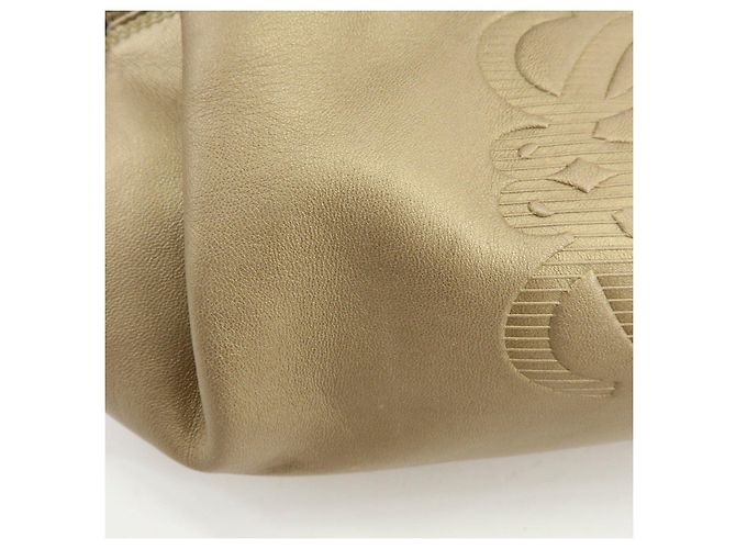 LOEWE Anagram Shopper aus Nappa Aire Leder Gold - Ansicht 21