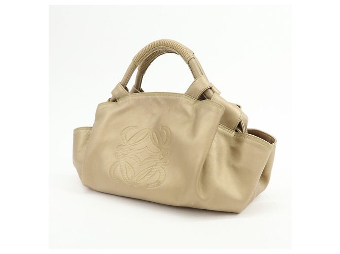 LOEWE Anagram Shopper aus Nappa Aire Leder Gold - Ansicht 3