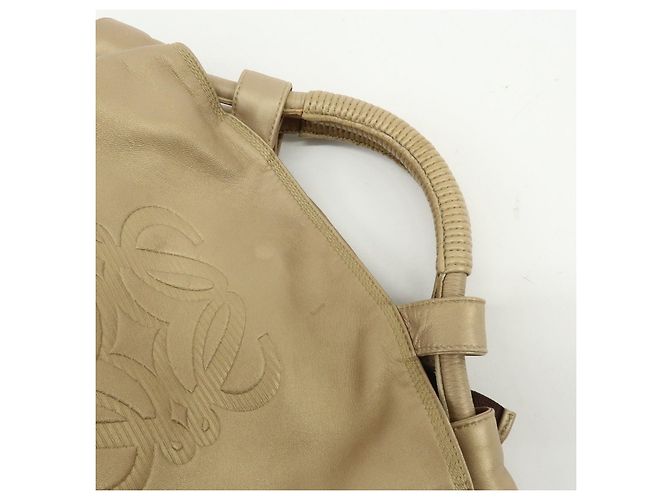 LOEWE Anagram Shopper aus Nappa Aire Leder Gold - Ansicht 7