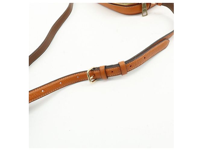 Borsa a spalla e borsa a tracolla in pelle con logo COACH Camel Brown - vista 10