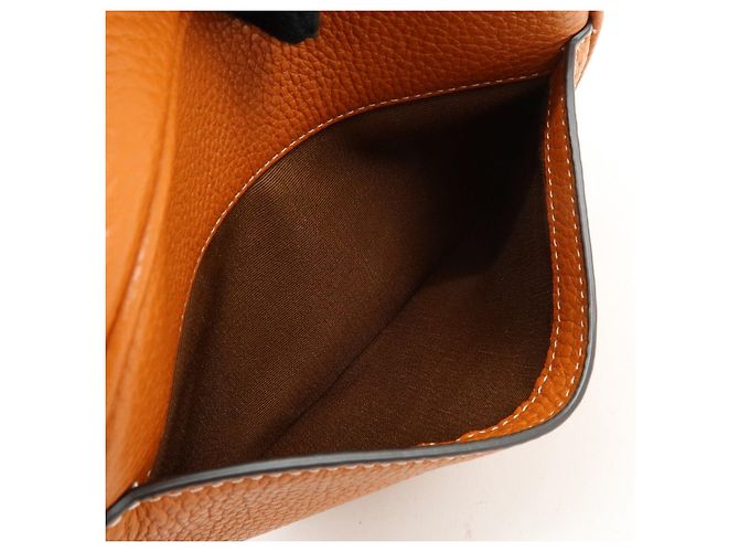 Borsa a spalla e borsa a tracolla in pelle con logo COACH Camel Brown - vista 19