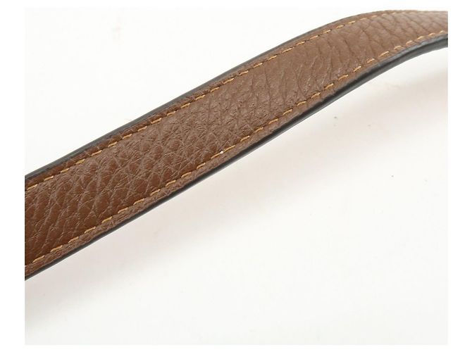 Borsa a spalla e borsa a tracolla in pelle con logo COACH Camel Brown - vista 9
