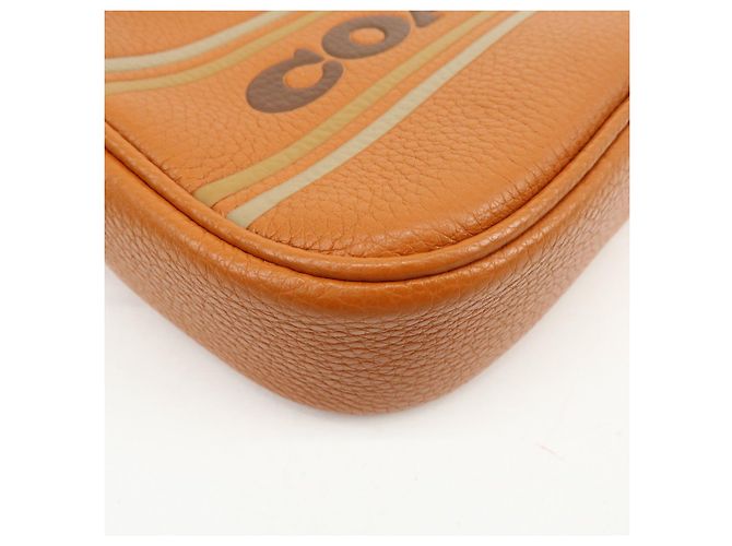 Borsa a tracolla in pelle con logo COACH Borsa crossbody Camel Brown - vista 11