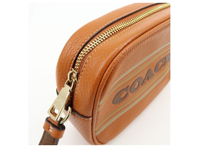 Borsa a tracolla in pelle con logo COACH Borsa crossbody Camel Brown - vista 15