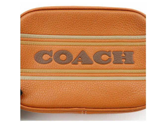 Borsa a tracolla in pelle con logo COACH Borsa crossbody Camel Brown - vista 18