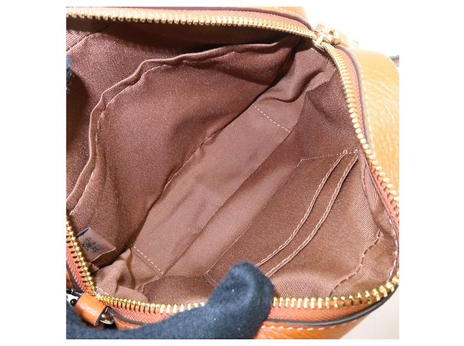 Borsa a tracolla in pelle con logo COACH Borsa crossbody Camel Brown - vista 21