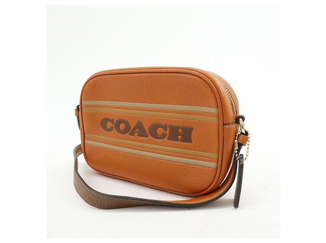 Borsa a tracolla in pelle con logo COACH Borsa crossbody Camel Brown - vista 3