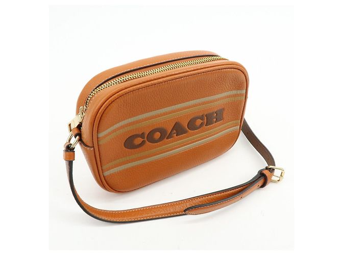 Borsa a tracolla in pelle con logo COACH Borsa crossbody Camel Brown - vista 4