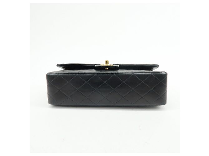 Borsa a tracolla con catena CHANEL Matelasse 25 Double Flap Nera A01112 - vista 5